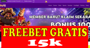 Freebet Download Aplikasi 15k Gratis Dari BINTANG918