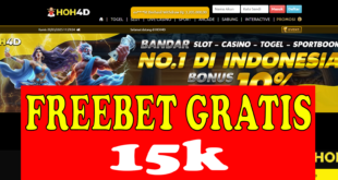 Freebet Tanpa Deposit 15k Gratis Dari HOH4D
