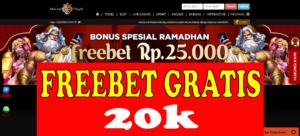 Freebet Gratis 20k dari MACANTOGEL