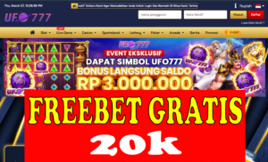 Freebet 20k Gratis Slot Game dari UFO777