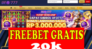 Freebet 20k Gratis Slot Game dari UFO777