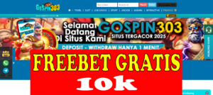 Freebet Tanpa Deposit 10k Gratis Dari GOSPIN303
