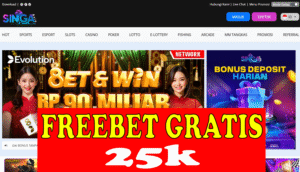 Freebet Tanpa Deposit 25k Gratis Dari SINGAASIA