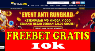 Freebet 10k Gratis Download Aplikasi Dari PAPILO99